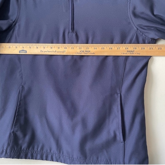 Pebble Beach Women's Medium Navy Windbreaker Golf Jacket with Pockets GUC - Picture 6 of 9